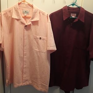 XL Island Shores Hawaiian Peach&Windridge Maroon